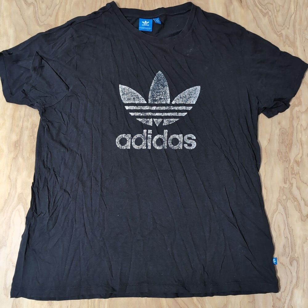 Adidas Shirt Mens XL Black‎ Logo